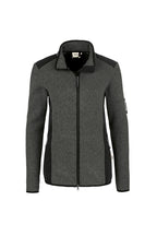 HAKRO Damen Strickfleecejacke Churchill anthrazit meliert
