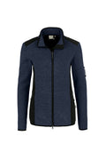 HAKRO Damen Strickfleecejacke Churchill marine meliert