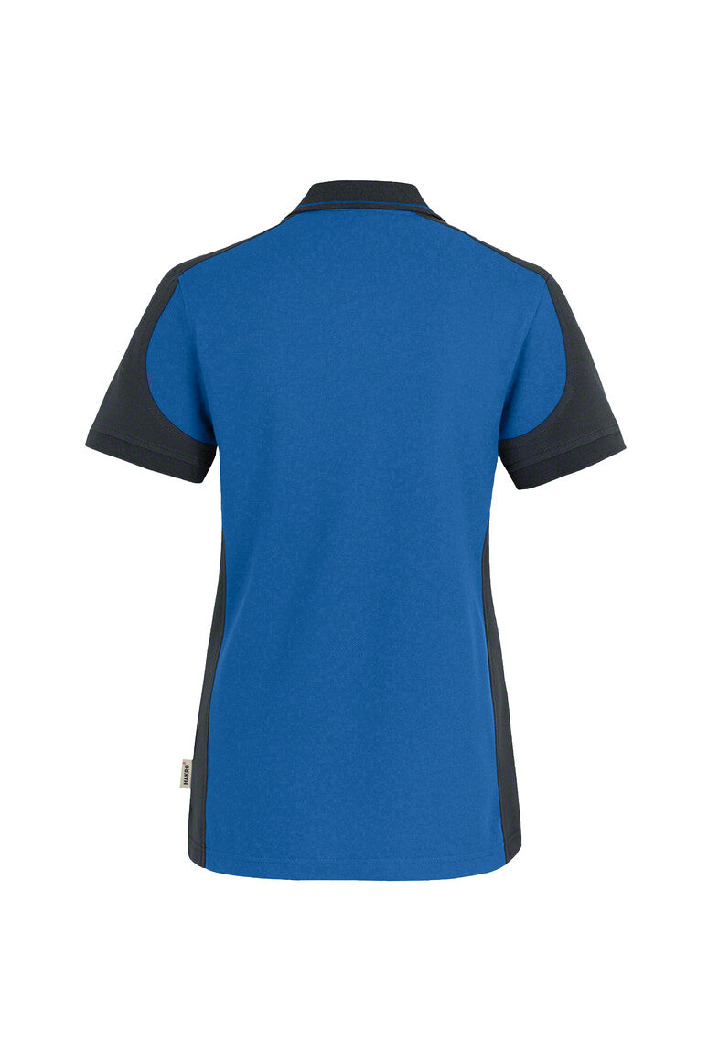 HAKRO Damen Poloshirt Contrast Mikralinar® royalblau/anthrazit