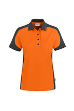 HAKRO Damen Poloshirt Contrast Mikralinar® orange/anthrazit