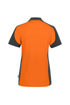 HAKRO Damen Poloshirt Contrast Mikralinar® orange/anthrazit