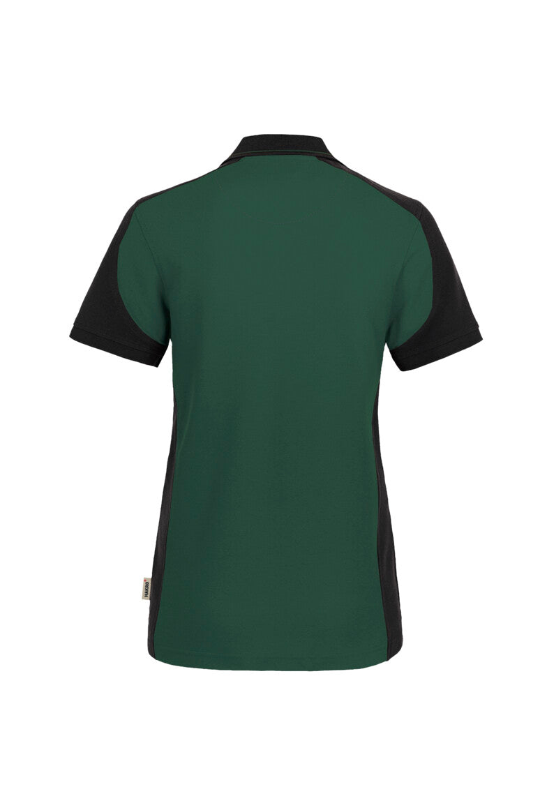 HAKRO Damen Poloshirt Contrast Mikralinar® tanne/anthrazit