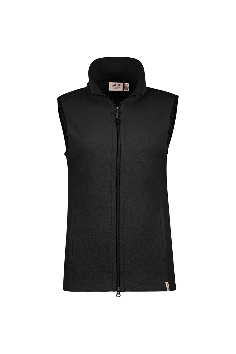 HAKRO Damen Fleeceweste ECO schwarz