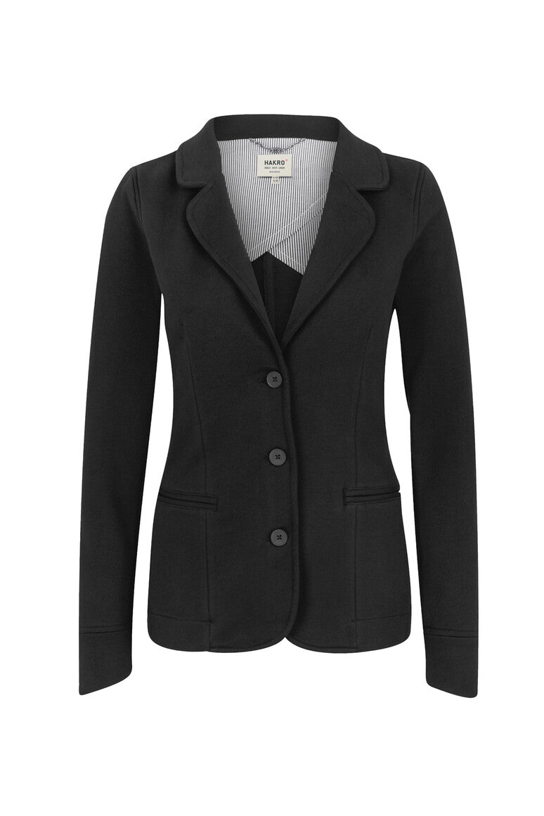 HAKRO Damen Sweatblazer Premium schwarz