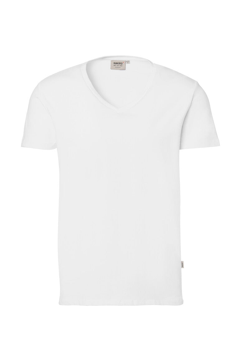 HAKRO V-Shirt Stretch weiß