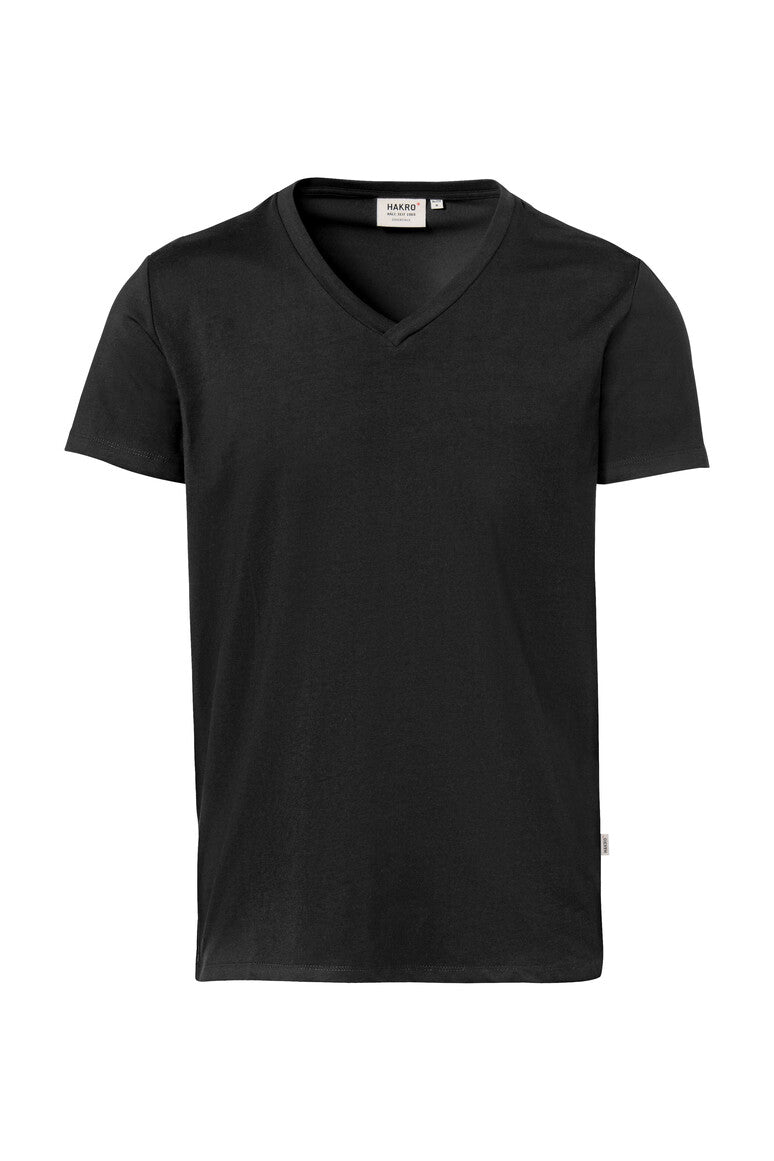 HAKRO V-Shirt Stretch schwarz