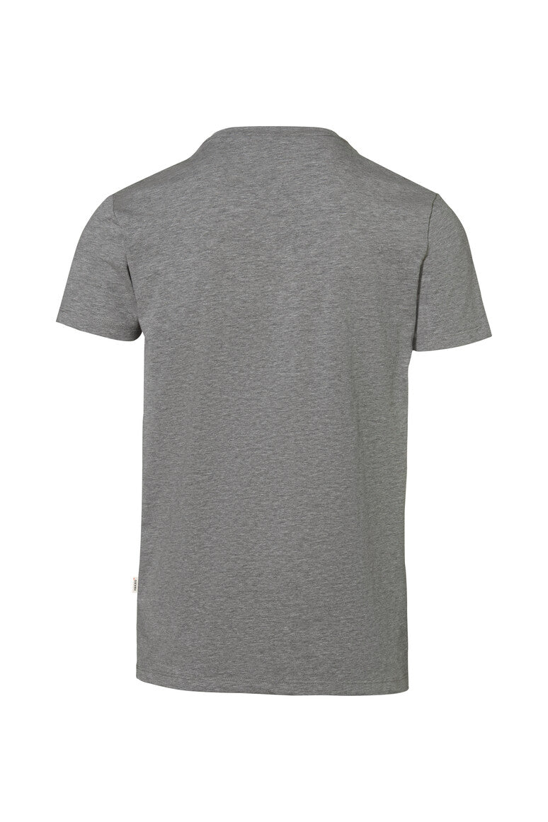 HAKRO V-Shirt Stretch grau meliert