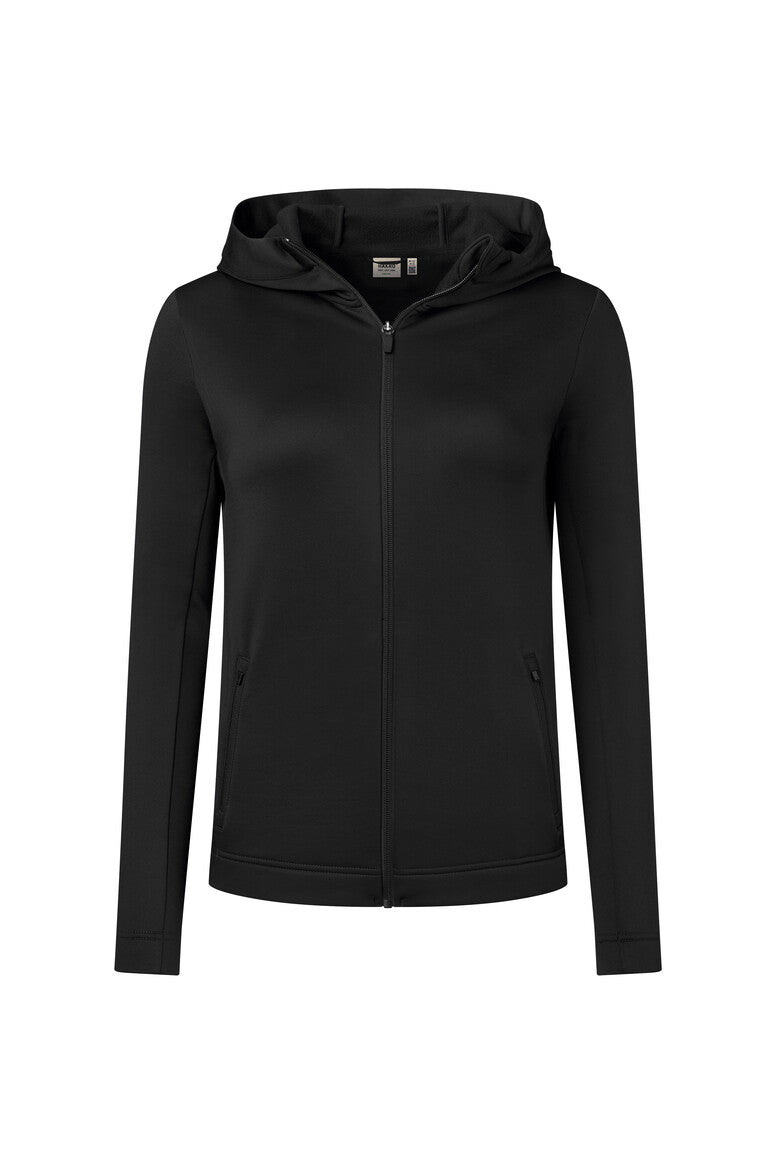 HAKRO Damen Kapuzen-Tecjacke ECO schwarz