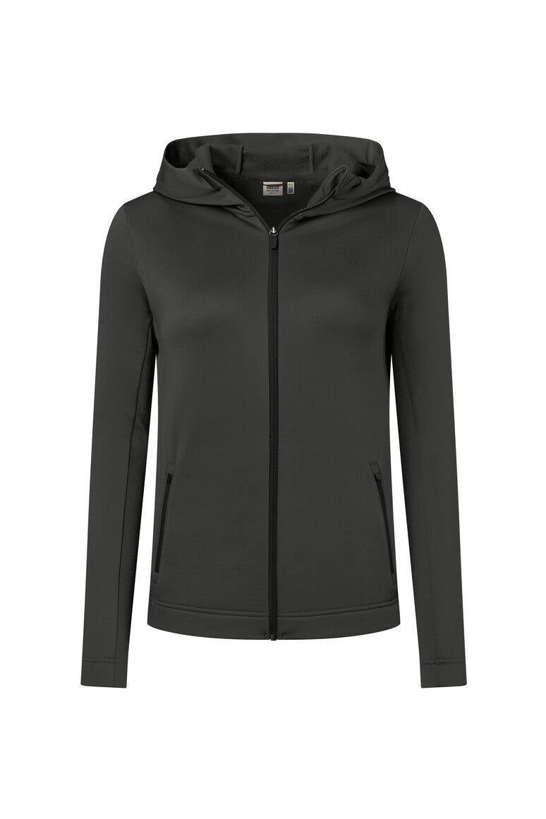 HAKRO Damen Kapuzen-Tecjacke ECO karbongrau