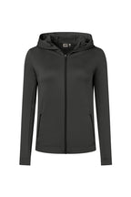 HAKRO Damen Kapuzen-Tecjacke ECO karbongrau