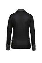 HAKRO Damen Sweatjacke Contrast Mikralinar® schwarz/anthrazit