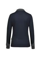 HAKRO Damen Sweatjacke Contrast Mikralinar® tinte/anthrazit