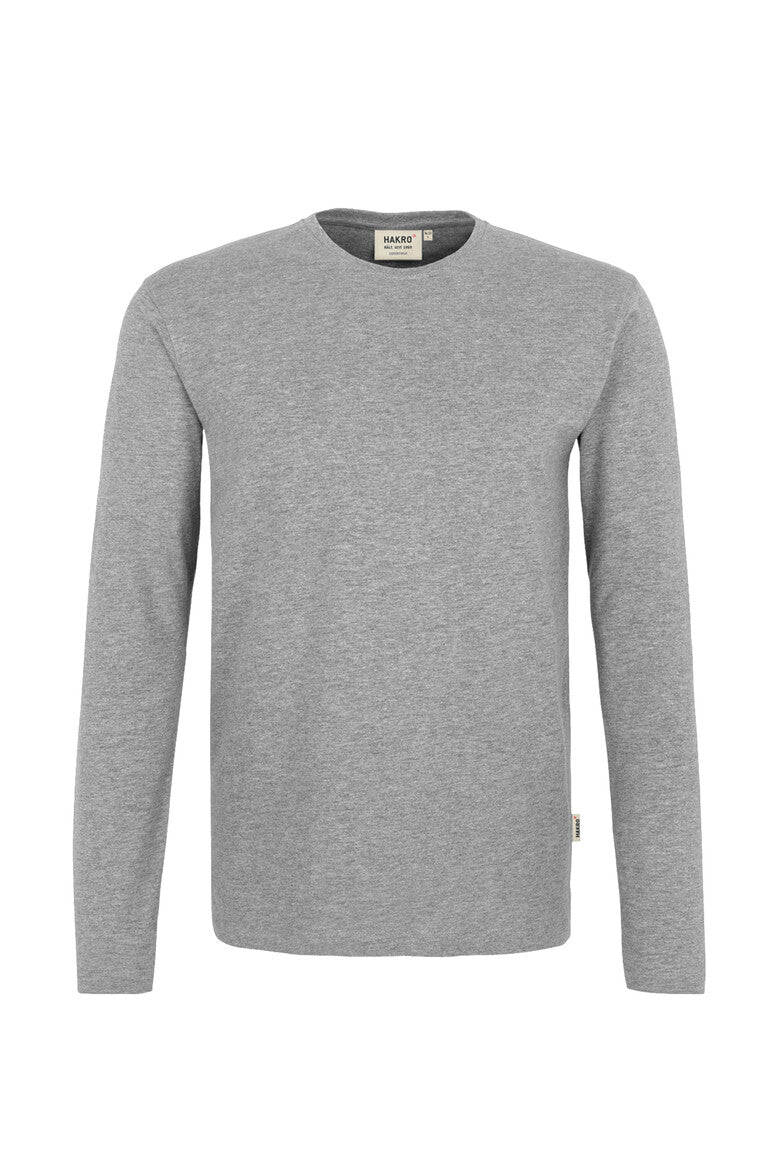HAKRO Longsleeve Heavy grau meliert