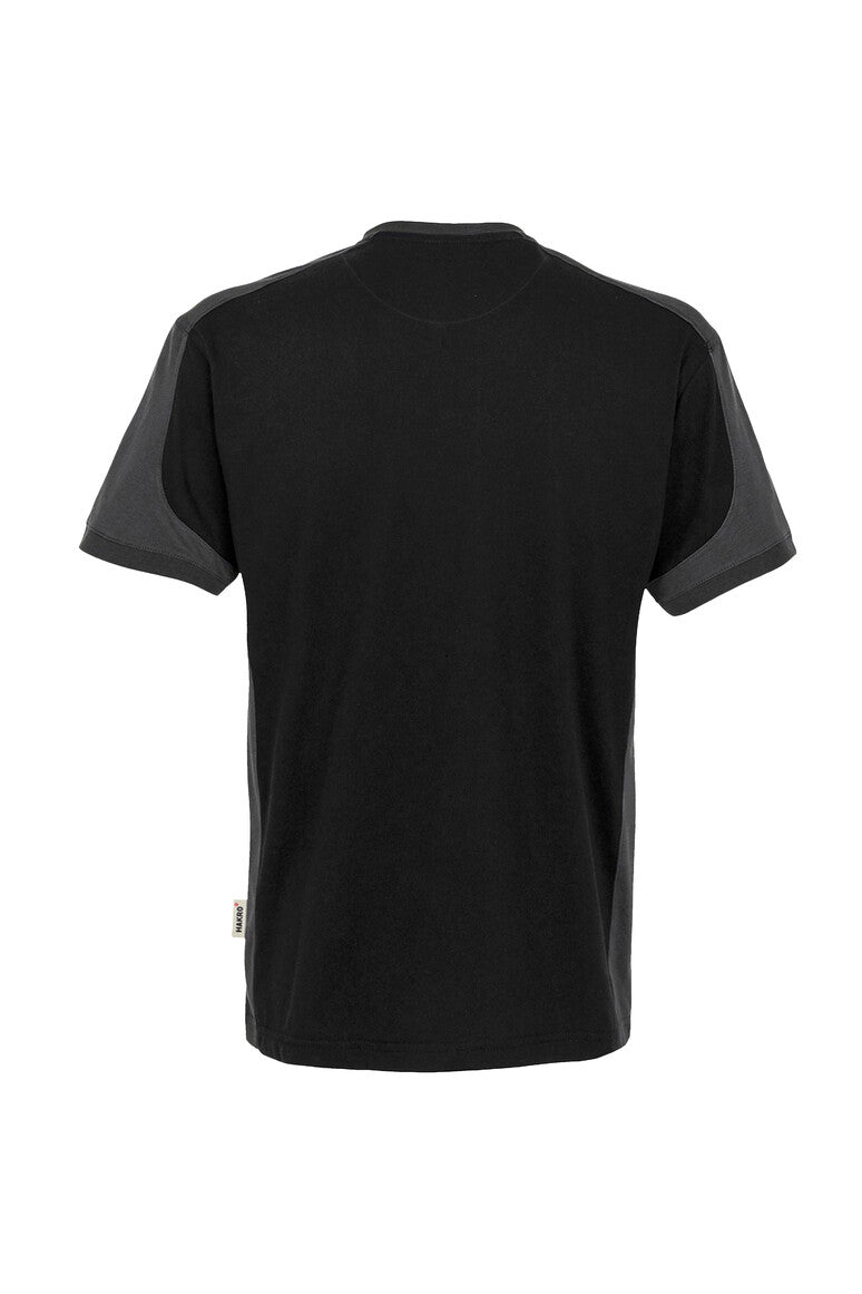 HAKRO T-Shirt Contrast Mikralinar® schwarz/anthrazit
