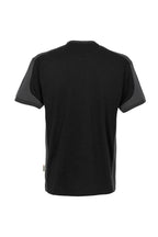 HAKRO T-Shirt Contrast Mikralinar® schwarz/anthrazit