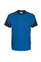 HAKRO T-Shirt Contrast Mikralinar® royalblau/anthrazit