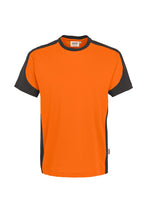 HAKRO T-Shirt Contrast Mikralinar® orange/anthrazit
