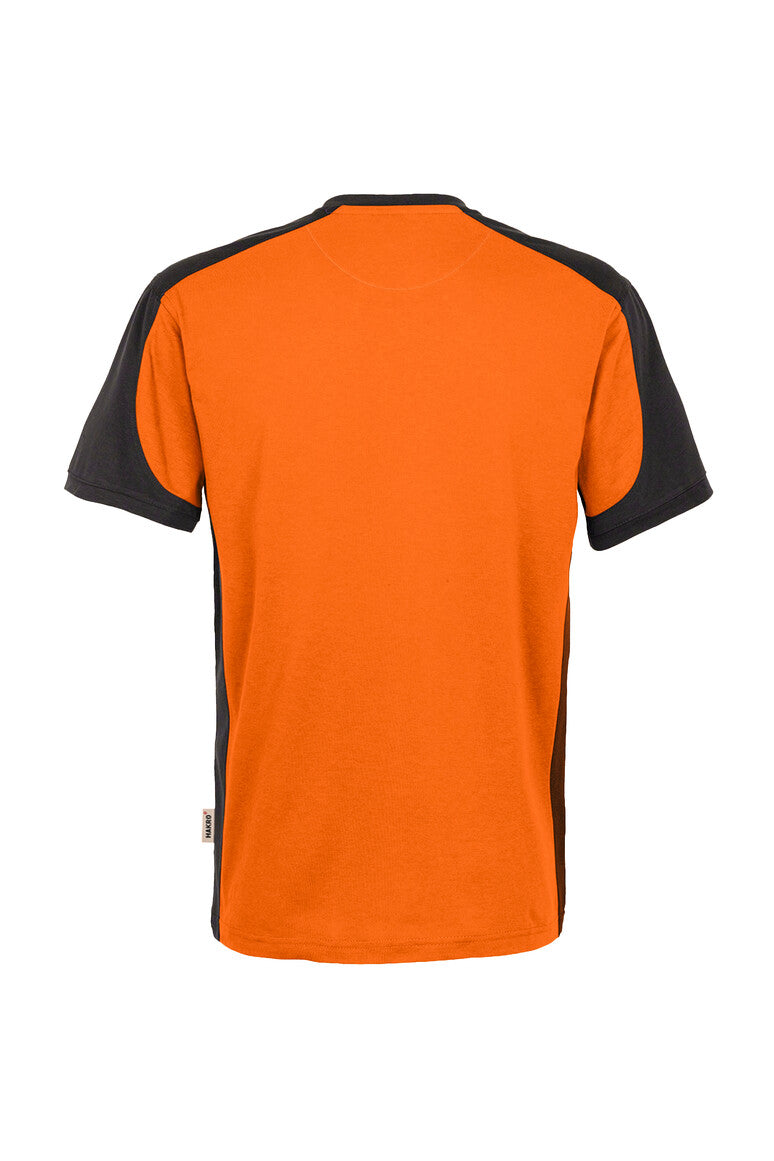HAKRO T-Shirt Contrast Mikralinar® orange/anthrazit