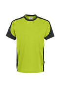 HAKRO T-Shirt Contrast Mikralinar® kiwi/anthrazit