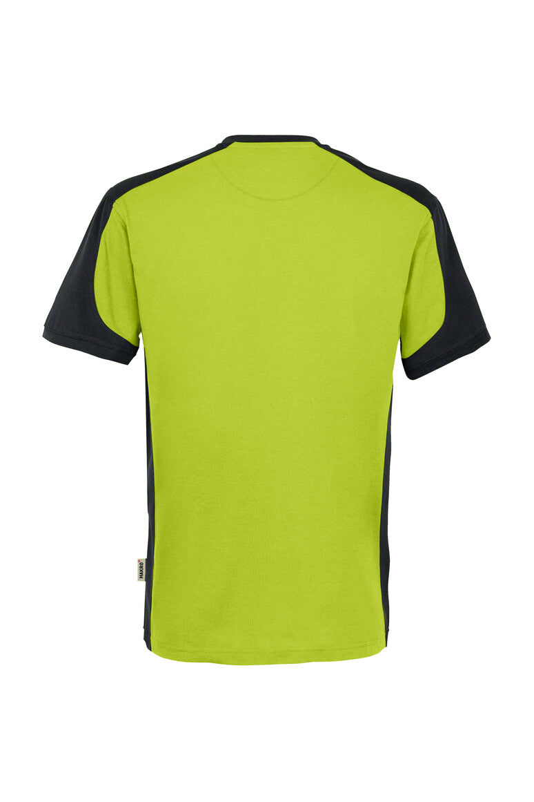 HAKRO T-Shirt Contrast Mikralinar® kiwi/anthrazit