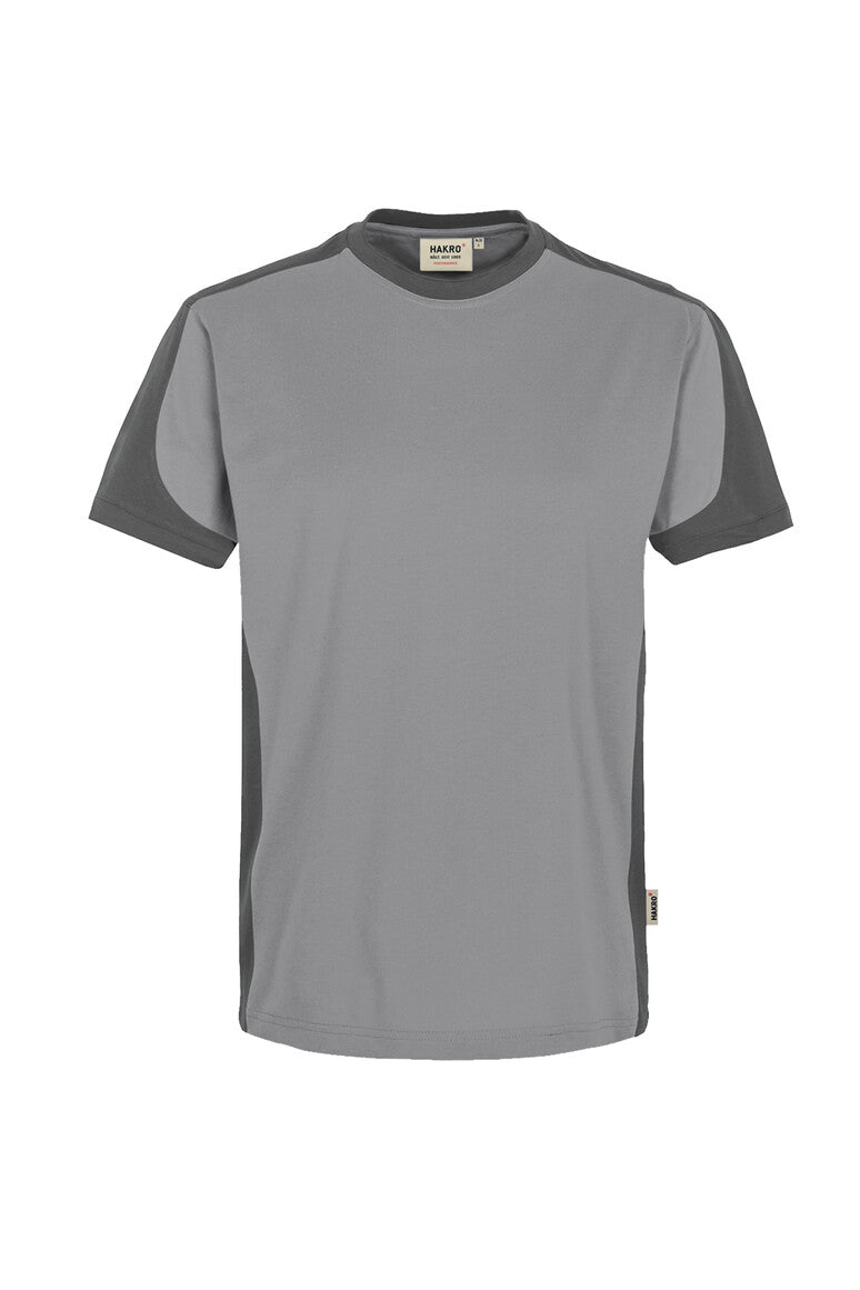 HAKRO T-Shirt Contrast Mikralinar® titan/anthrazit