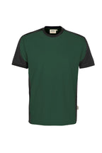 HAKRO T-Shirt Contrast Mikralinar® tanne/anthrazit