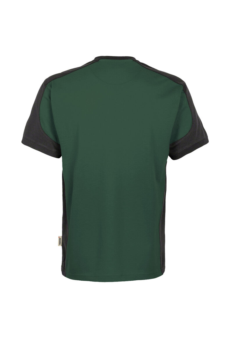 HAKRO T-Shirt Contrast Mikralinar® tanne/anthrazit