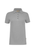 HAKRO Damen Poloshirt Bio-Baumwolle GOTS grau meliert
