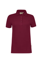 HAKRO Damen Poloshirt Bio-Baumwolle GOTS weinrot
