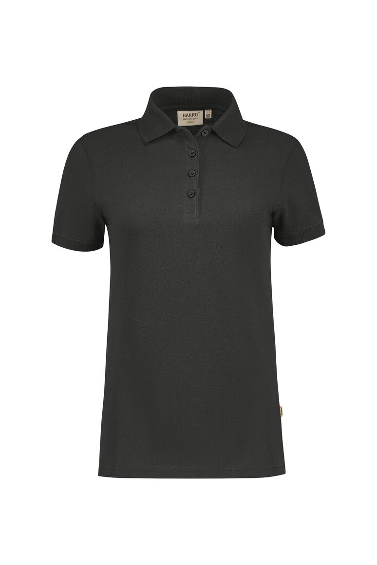 HAKRO Damen Poloshirt Bio-Baumwolle GOTS karbongrau