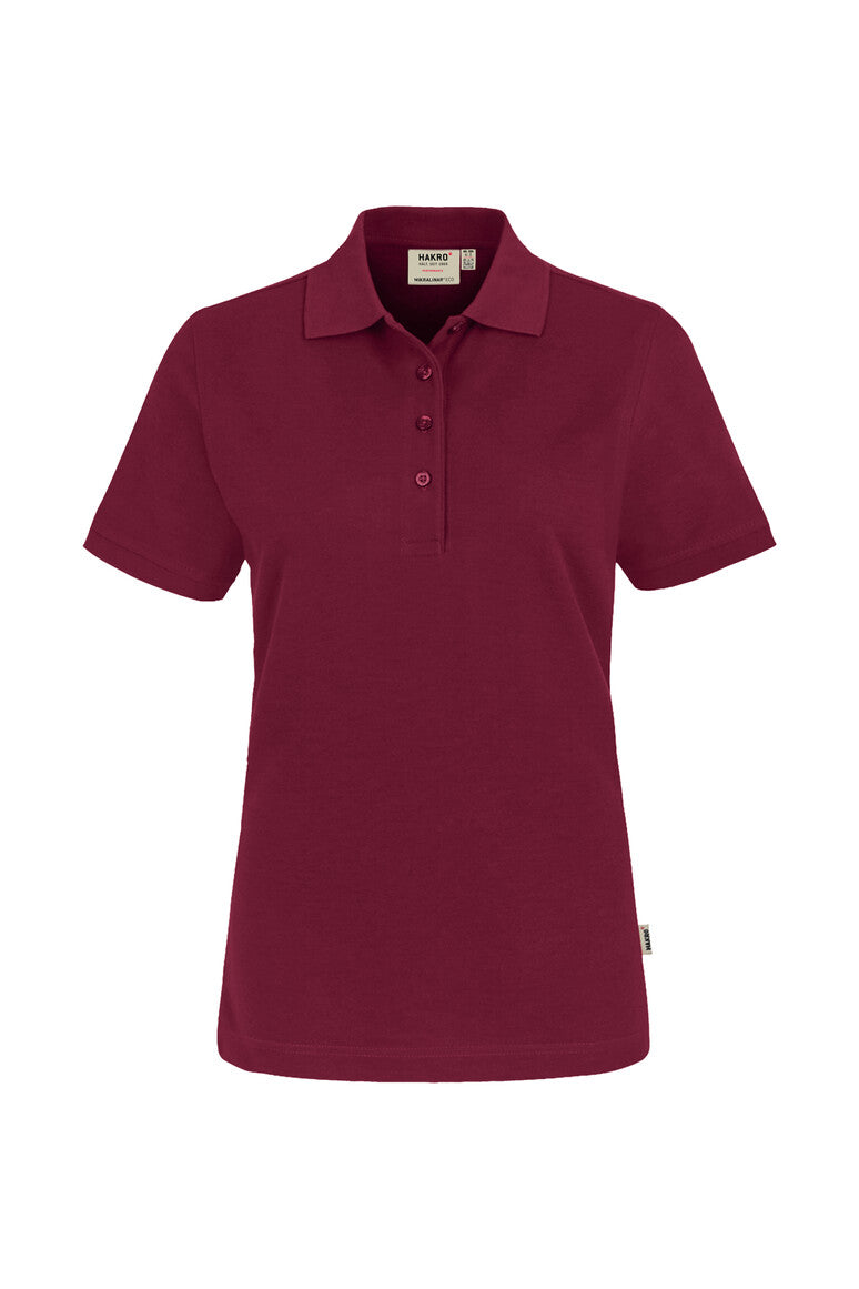 HAKRO Damen Poloshirt MIKRALINAR ECO weinrot