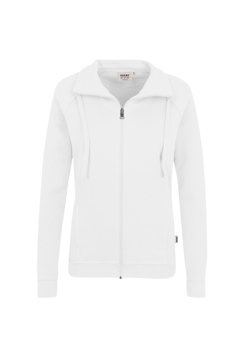 HAKRO Damen Sweatjacke College weiß