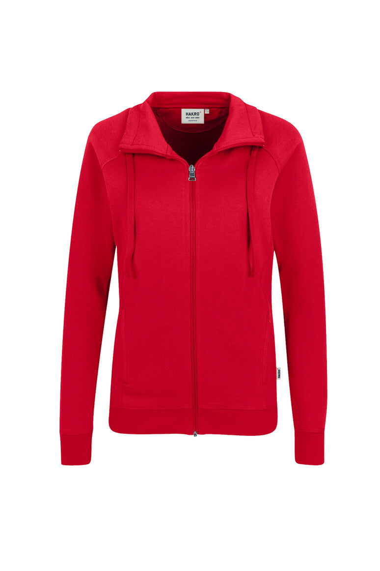 HAKRO Damen Sweatjacke College rot