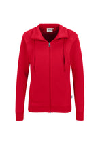 HAKRO Damen Sweatjacke College rot