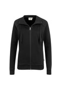 HAKRO Damen Sweatjacke College schwarz