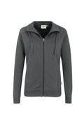 HAKRO Damen Sweatjacke College anthrazit