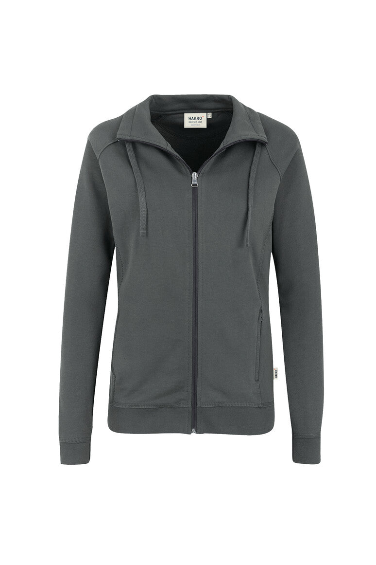 HAKRO Damen Sweatjacke College anthrazit