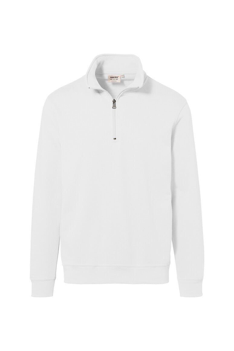 HAKRO Zip-Sweatshirt Premium weiß
