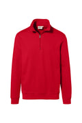 HAKRO Zip-Sweatshirt Premium rot