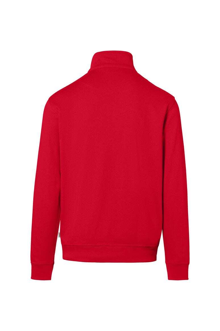 HAKRO Zip-Sweatshirt Premium rot