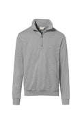 HAKRO Zip-Sweatshirt Premium grau meliert