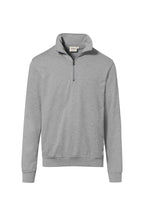 HAKRO Zip-Sweatshirt Premium grau meliert