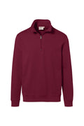 HAKRO Zip-Sweatshirt Premium weinrot