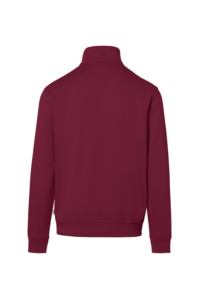 HAKRO Zip-Sweatshirt Premium weinrot