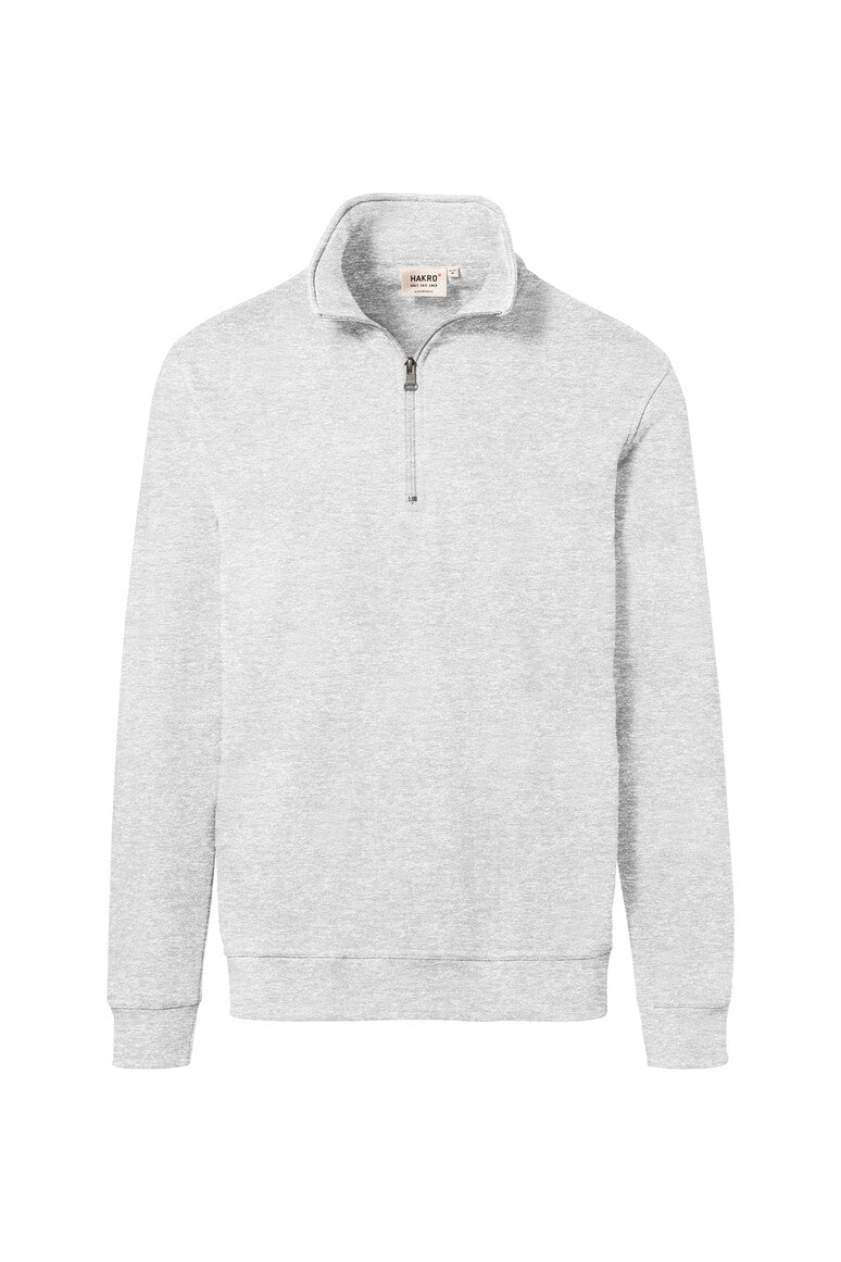 HAKRO Zip-Sweatshirt Premium ash meliert