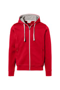 HAKRO Kapuzenjacke Bonded rot/silber