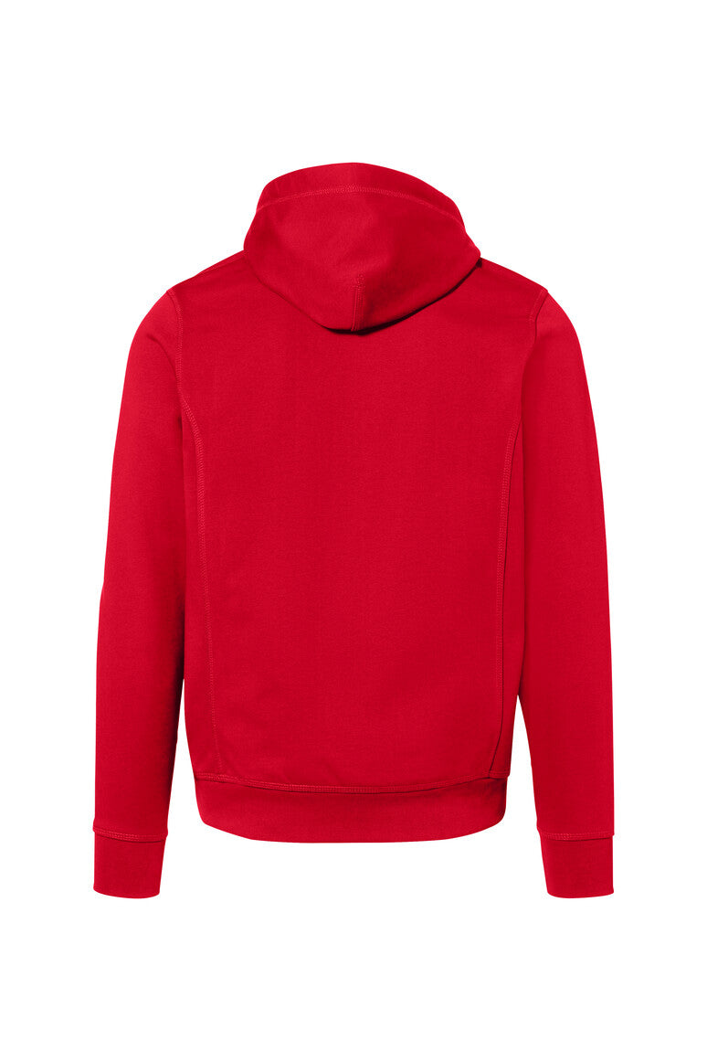 HAKRO Kapuzenjacke Bonded rot/silber