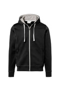 HAKRO Kapuzenjacke Bonded schwarz/silber