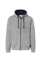 HAKRO Kapuzenjacke Bonded grau meliert/tinte