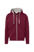 HAKRO Kapuzenjacke Bonded weinrot/silber